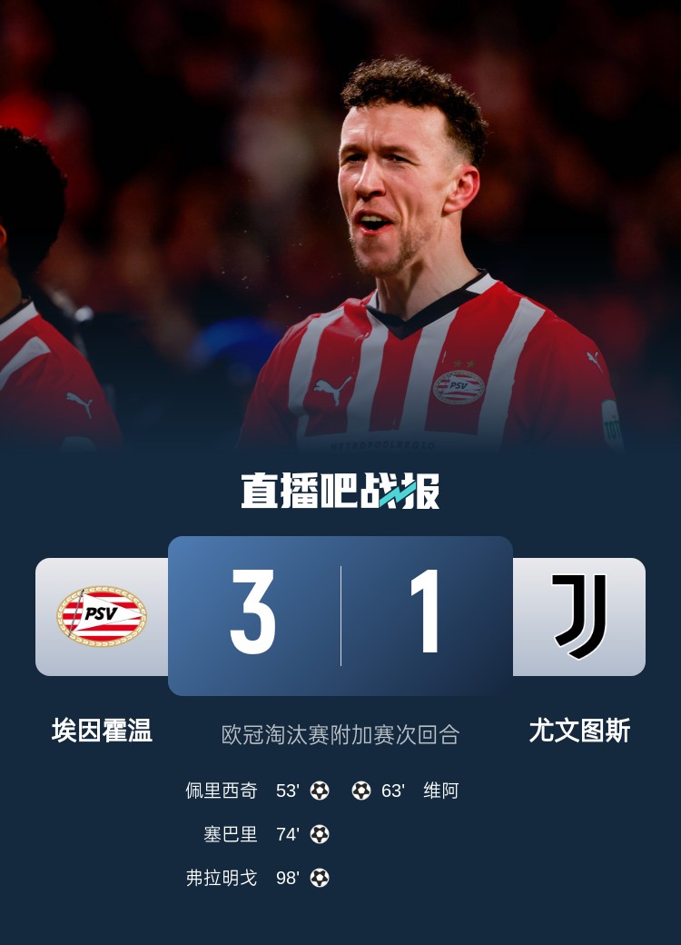  佩杜拉：尤文在下半場完全消失，埃因霍溫本該在常規(guī)時間內獲勝